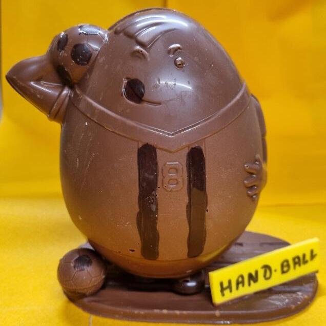 Handballeur en chocolat