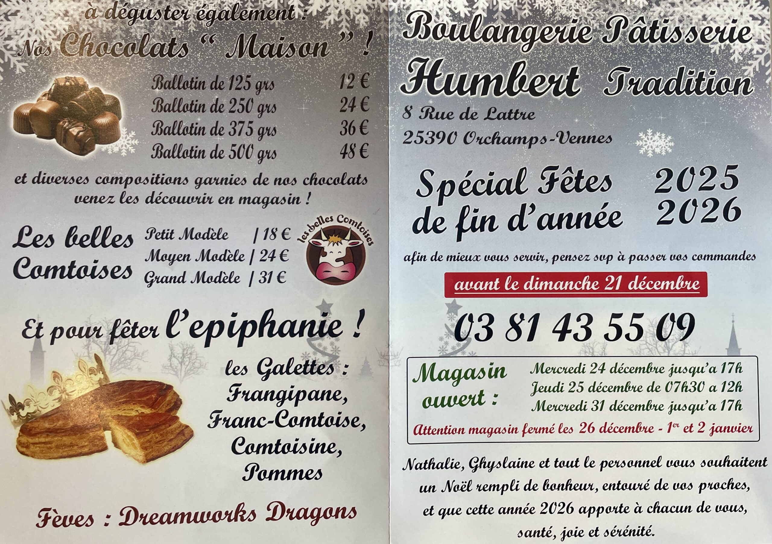 carte noël 2025 recto