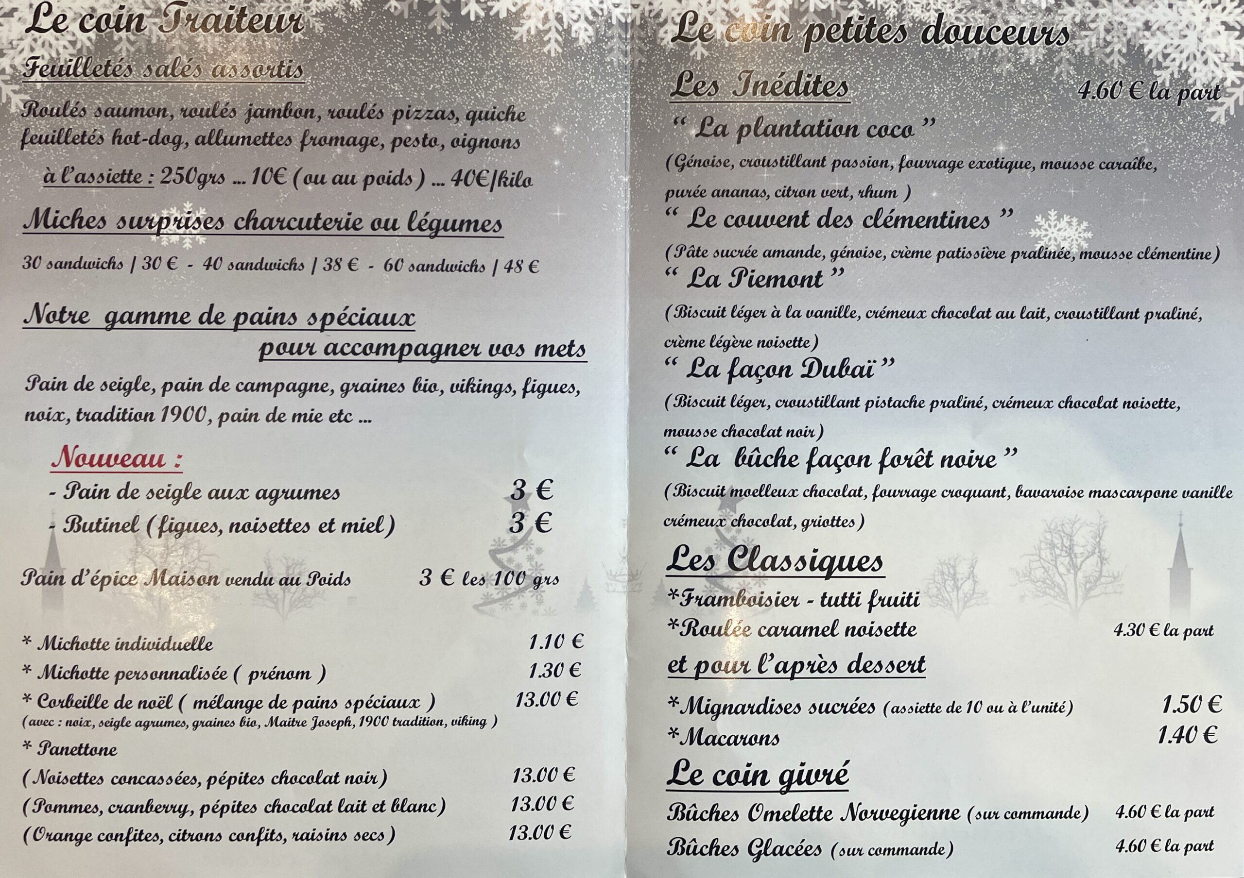 carte noël 2025 verso