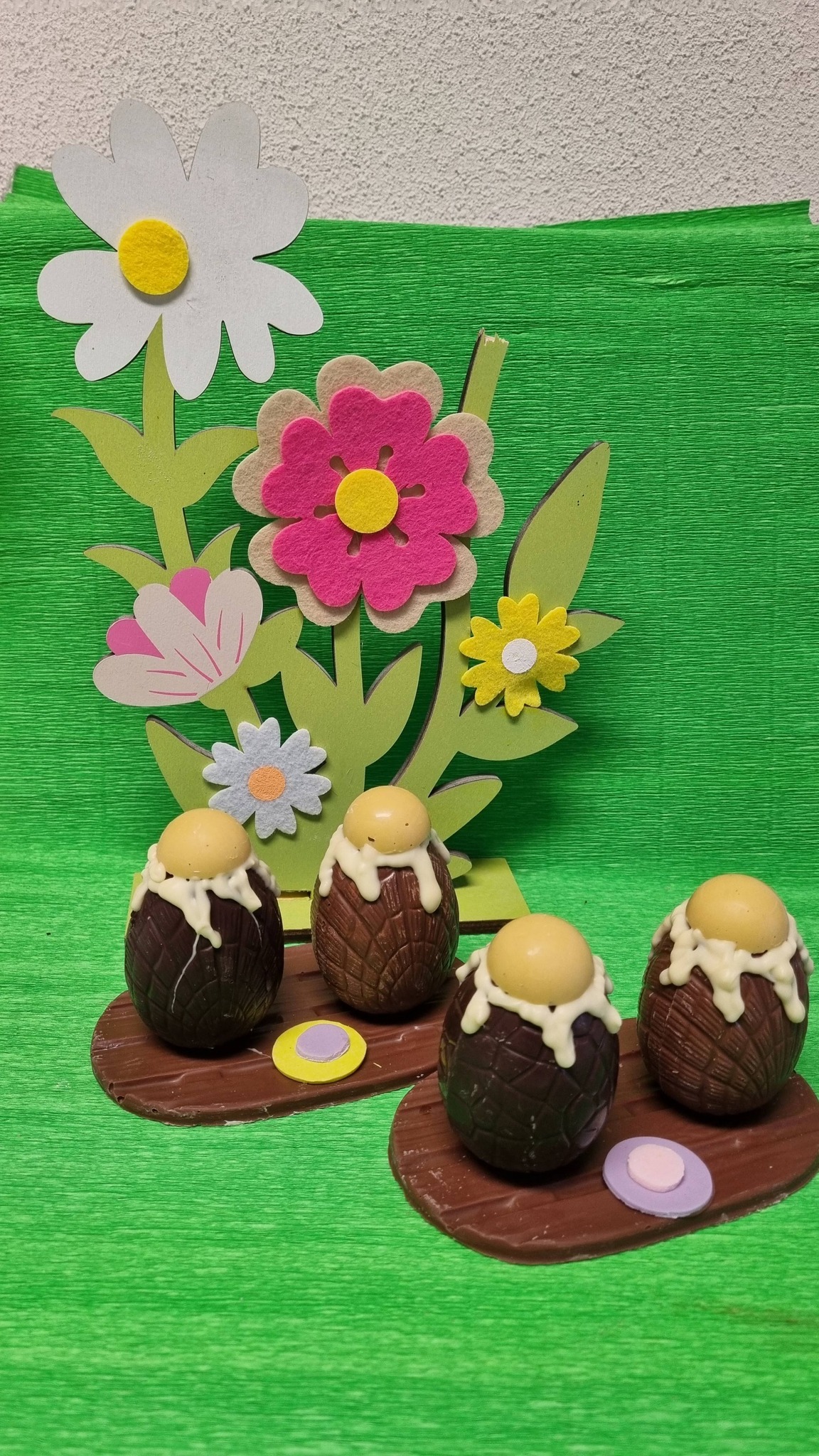 Vache et lapins en chocolat