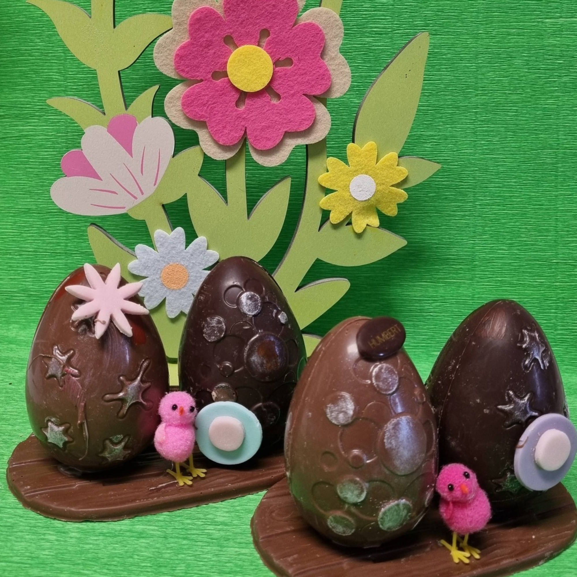 oeufs pâques carrés